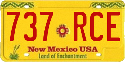 NM license plate 737RCE