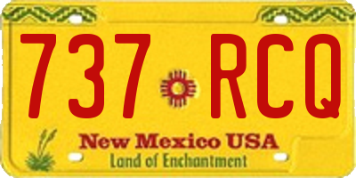 NM license plate 737RCQ