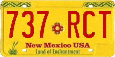 NM license plate 737RCT