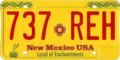 NM license plate 737REH