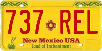 NM license plate 737REL