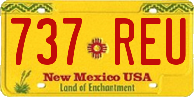 NM license plate 737REU