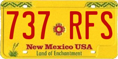 NM license plate 737RFS