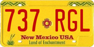NM license plate 737RGL