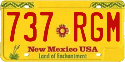 NM license plate 737RGM