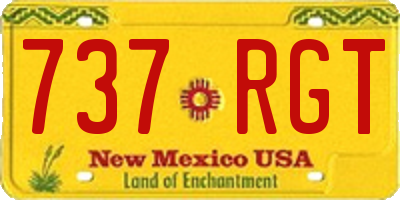 NM license plate 737RGT
