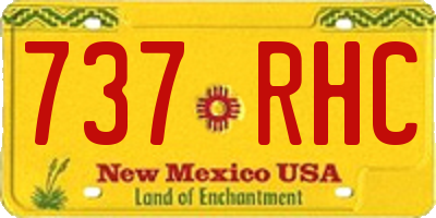 NM license plate 737RHC