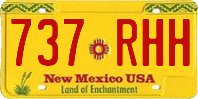 NM license plate 737RHH