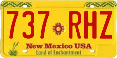 NM license plate 737RHZ