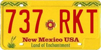NM license plate 737RKT