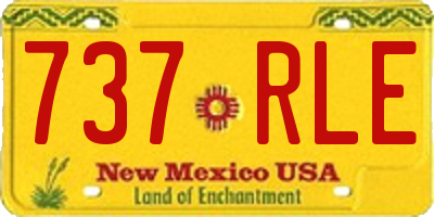 NM license plate 737RLE