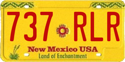 NM license plate 737RLR