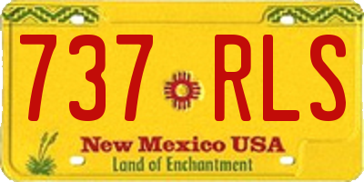 NM license plate 737RLS