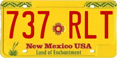 NM license plate 737RLT