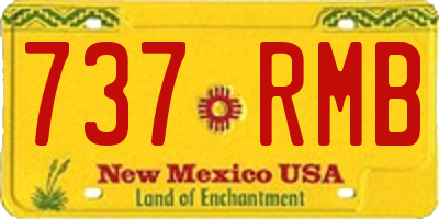 NM license plate 737RMB