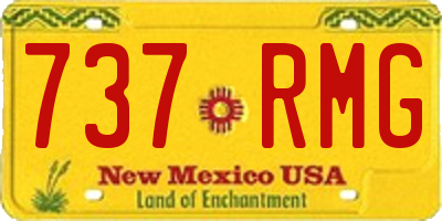 NM license plate 737RMG