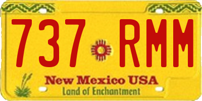 NM license plate 737RMM