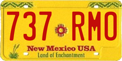 NM license plate 737RMO