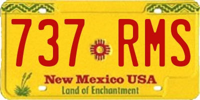 NM license plate 737RMS