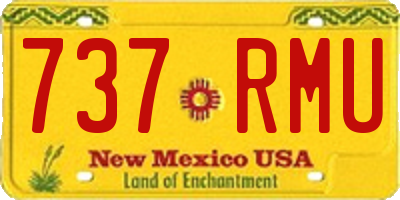 NM license plate 737RMU