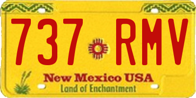 NM license plate 737RMV