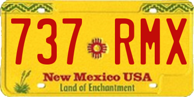 NM license plate 737RMX