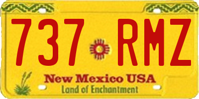 NM license plate 737RMZ