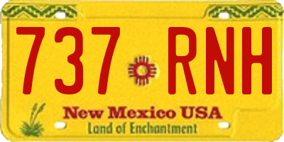 NM license plate 737RNH
