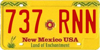 NM license plate 737RNN
