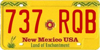 NM license plate 737RQB