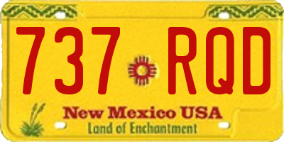 NM license plate 737RQD