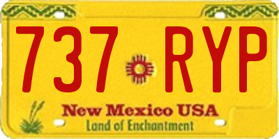 NM license plate 737RYP
