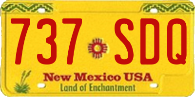 NM license plate 737SDQ