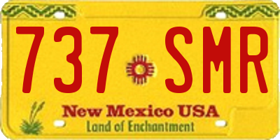 NM license plate 737SMR