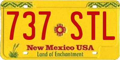NM license plate 737STL