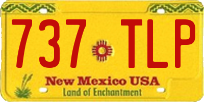 NM license plate 737TLP