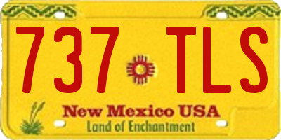 NM license plate 737TLS