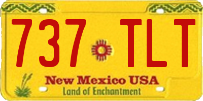 NM license plate 737TLT