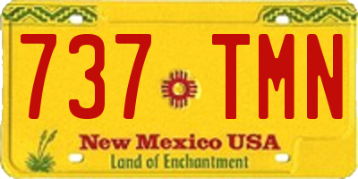 NM license plate 737TMN