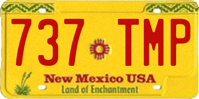 NM license plate 737TMP