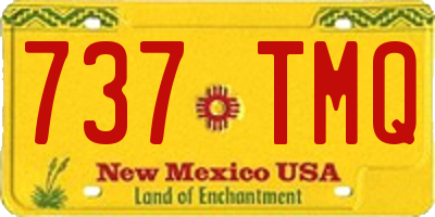 NM license plate 737TMQ