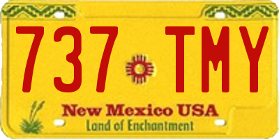 NM license plate 737TMY