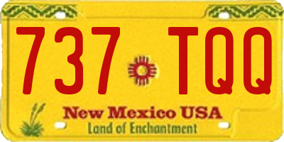 NM license plate 737TQQ
