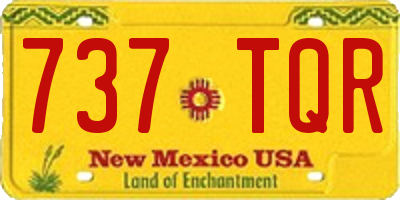 NM license plate 737TQR