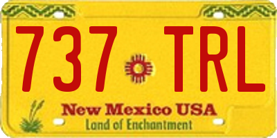 NM license plate 737TRL