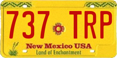 NM license plate 737TRP