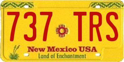 NM license plate 737TRS