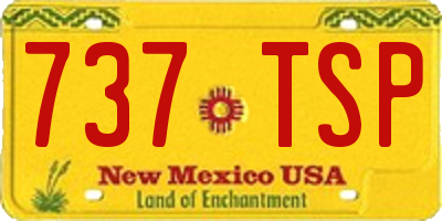 NM license plate 737TSP