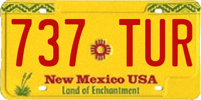 NM license plate 737TUR