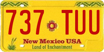 NM license plate 737TUU